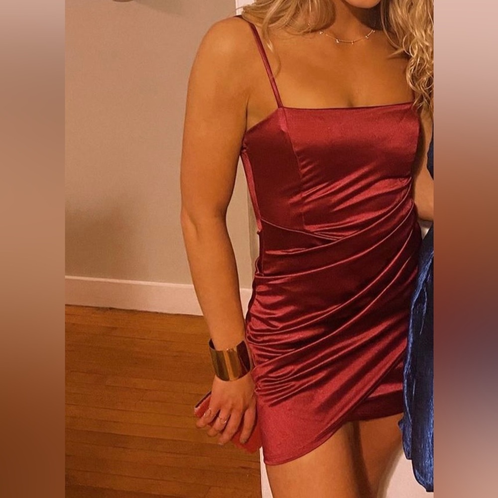 beautiful silk mini dress